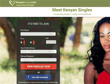 Tablet Screenshot of kenyancupid.com